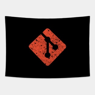 Vintage Retro Git Version Control System Logo Tapestry