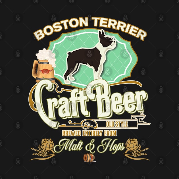 Boston Terrier Gifts - Beer Dog lover by StudioElla