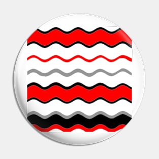 red black white silver grey wavy striped pattern Pin