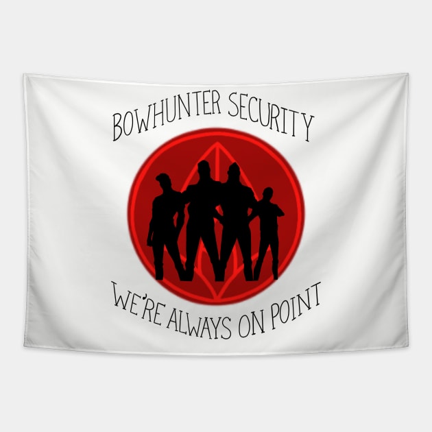 Bowhunter Security Tapestry by copilotjarvis