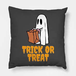 Halloween Ghost Trick Or Treat Pillow