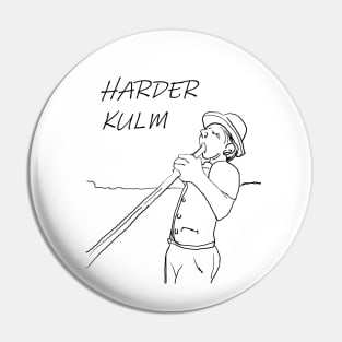 Harder Kulm Boy Blowing Horn Pin