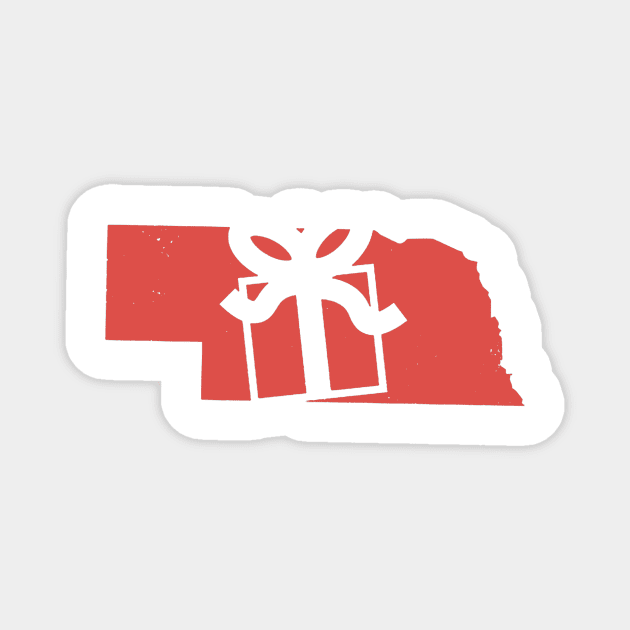 christmas in nebraska Magnet by crackdesign