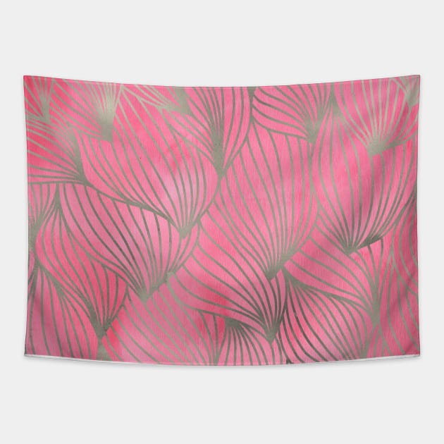 Pretty Pink Petal Print Tapestry by HuhWhatHeyWhoDat