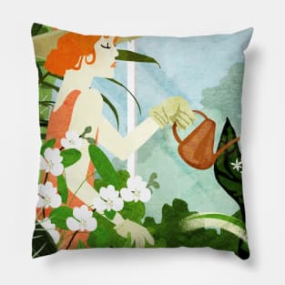 greenhouse gardener Pillow