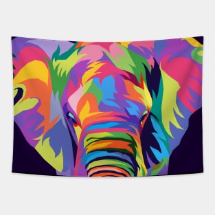 Elephant Pop Art Tapestry