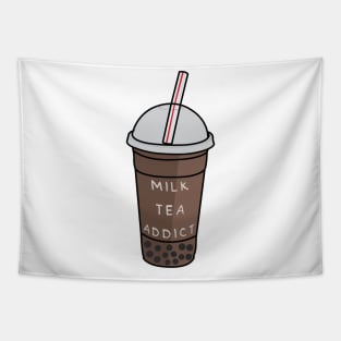 Milk Tea Addict Tapestry