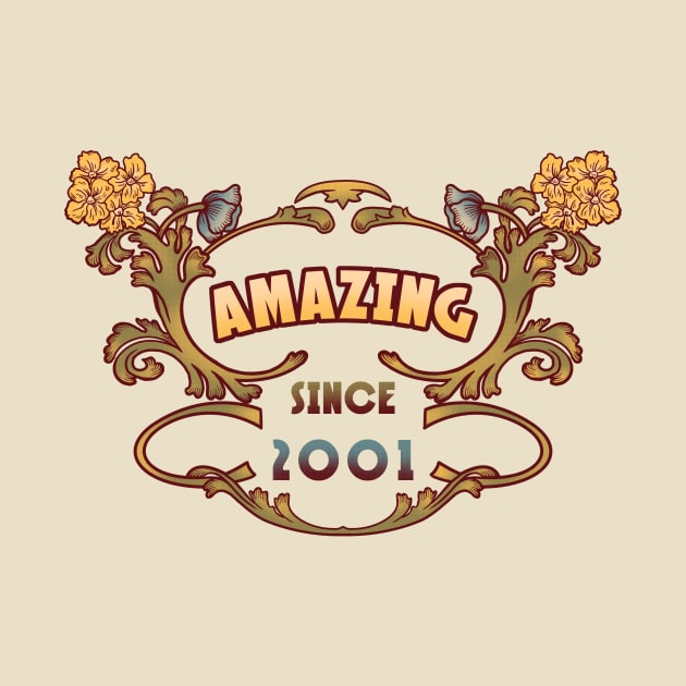 AMAZING SINCE 2001 art nouveau vintage retro 2000s by leepianti