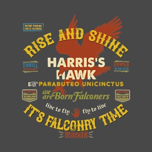 Falconry Harris's Hawk Falconers Hawking Gifts T-Shirt