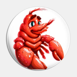 Cute Lobster Drawing Pin