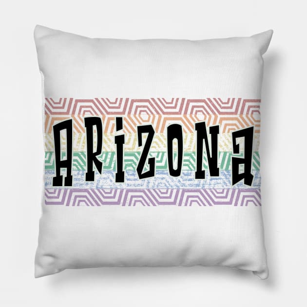 LGBTQ PATTERN AMERICA ARIZONA Pillow by Zodiac BeMac