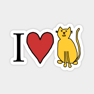 I Love Cats Magnet