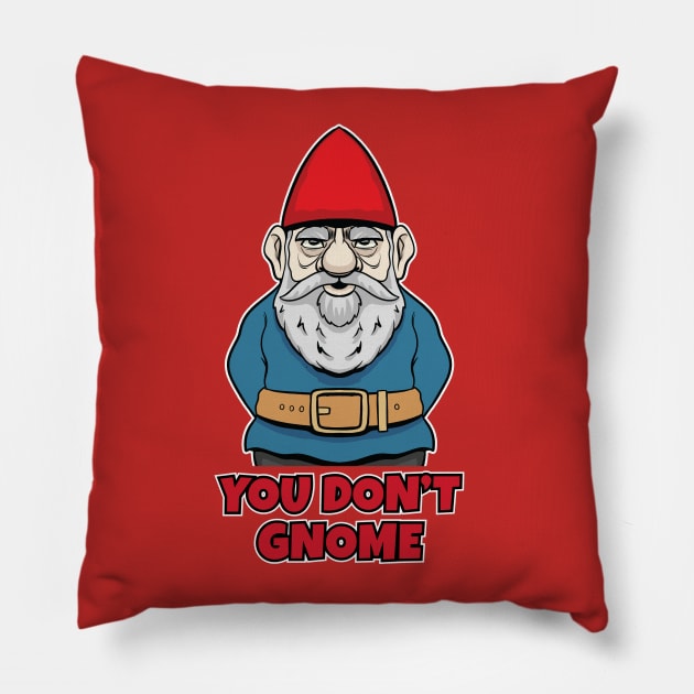 Garden Gnome Pillow by futiledesigncompany