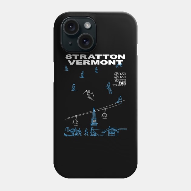 Ski Stratton Phone Case by lbergerdesign