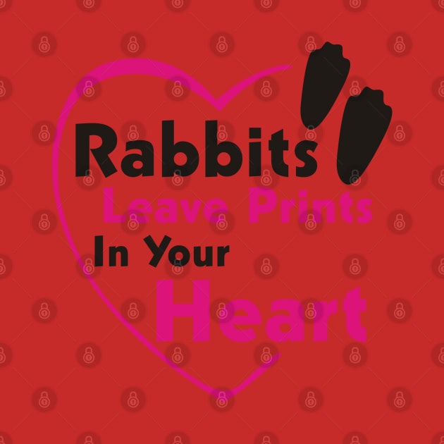 RABBITS LEAVE PRINTS IN YOUR HEART by Lin Watchorn 