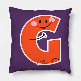 Alphabet Letter G - Engaging and Playful Initial for Children's Fun Gift Pillow