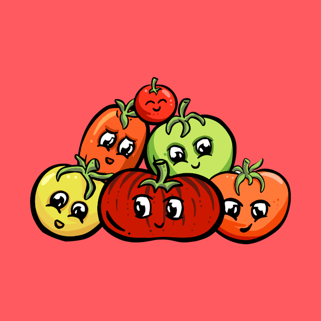 Cheeky Cartoon Tomato Varieties Characters Garden Tips Toons by Garden Tips Toons