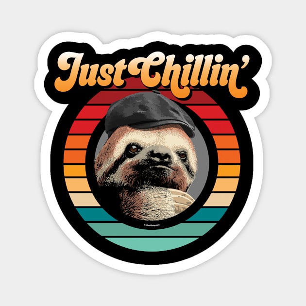 Chillin’ Sloth Magnet by eBrushDesign