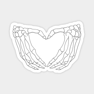 Skeleton Hand Hearts "Pastel Goth" - Type 2 Magnet