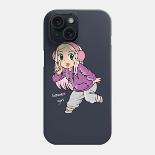 Gamer girl anime graphic Phone Case