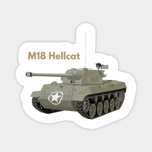 M18 Hellcat American WW2 Tank Destroyer Magnet