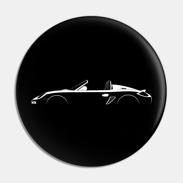 Porsche Boxster Spyder (987) Silhouette Pin by Car-Silhouettes