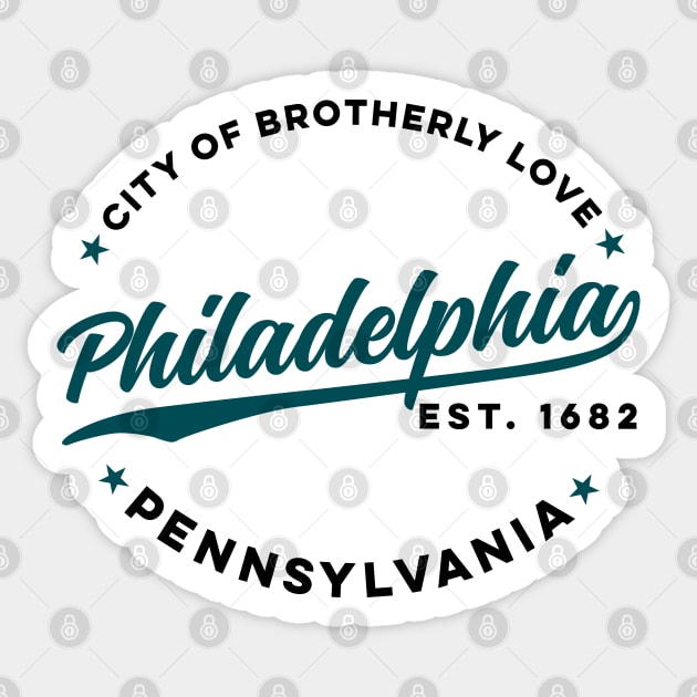 City of brotherly love: Jersey City USA' Sticker