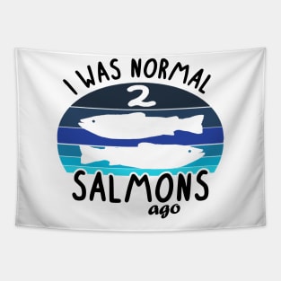 Normal 2 Salmon Ago Japan Sushi Salmon Seaweed Fishing Tapestry