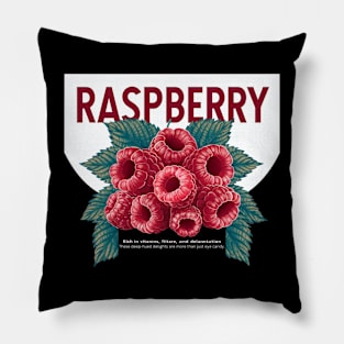 Raspberry Fruit With Health Benefits Pillow