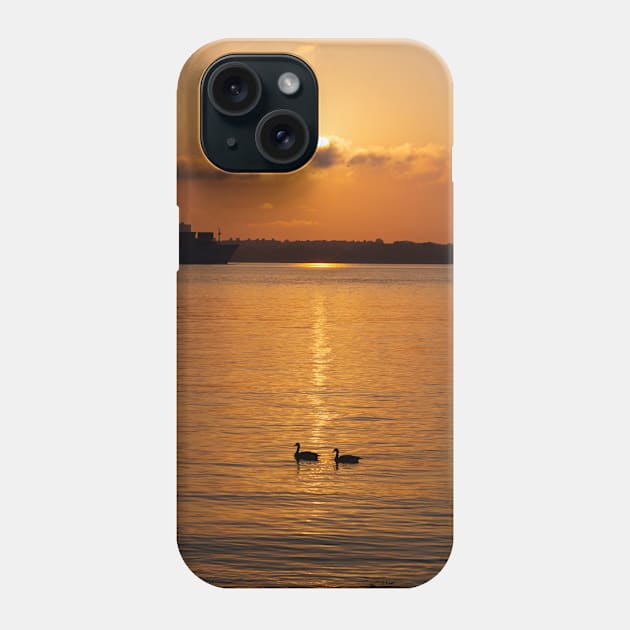 Ducks in the Sunrise Phone Case by ShootFirstNYC