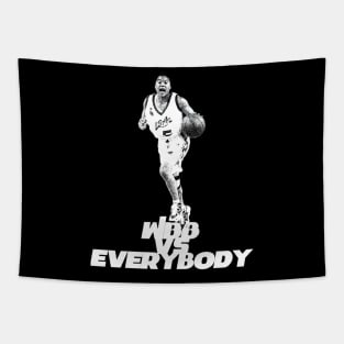 Who Loves Basket Dawn Staley Basketball Jersey Tapestry