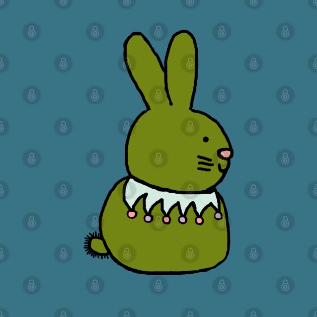 Green Bunny Rabbit by ellenhenryart