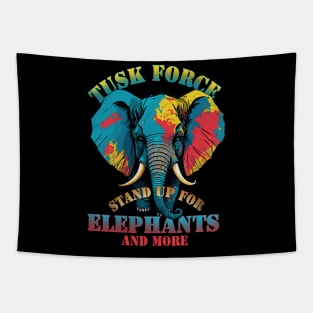 Tusk Force:  Stand Up for Elephants and more Tapestry