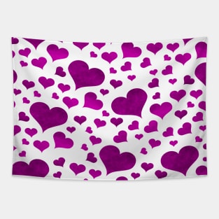 Valentine Purple Heart Pattern Tapestry