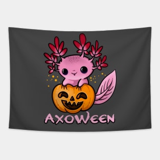 Axolotl Halloween Tapestry