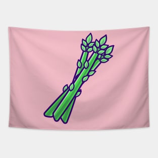 Asparagus Vegetable Cartoon Tapestry