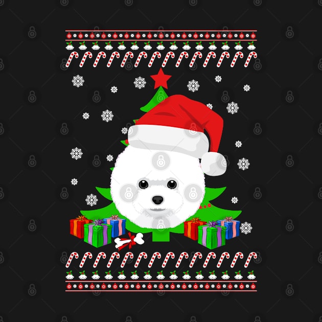 Bichon Frise Ugly Christmas Sweater by QUYNH SOCIU