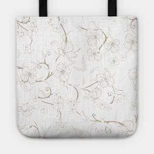 Creepy Flowers Pattern 5 Tote