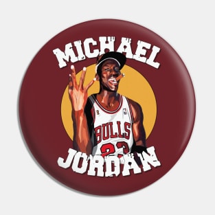 Michael Jordan Aesthetic Tribute 〶 Pin