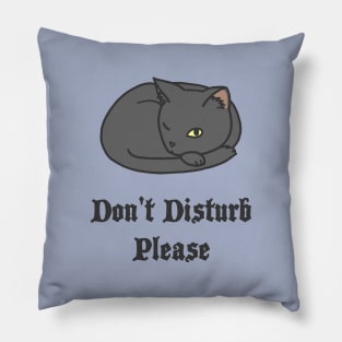 Don't Disturb Please Cat Pillow