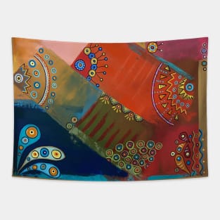 Ocean Fun (abstract) Tapestry