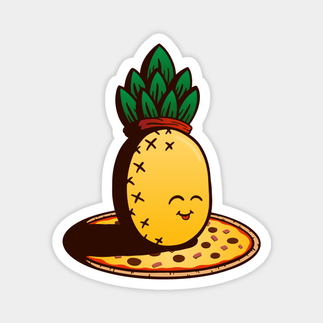 Pineapple on Pizza Magnet by Ratatosk