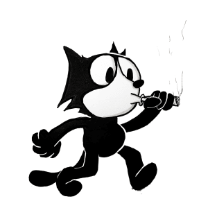 Felix The Cat Start Smoking T-Shirt