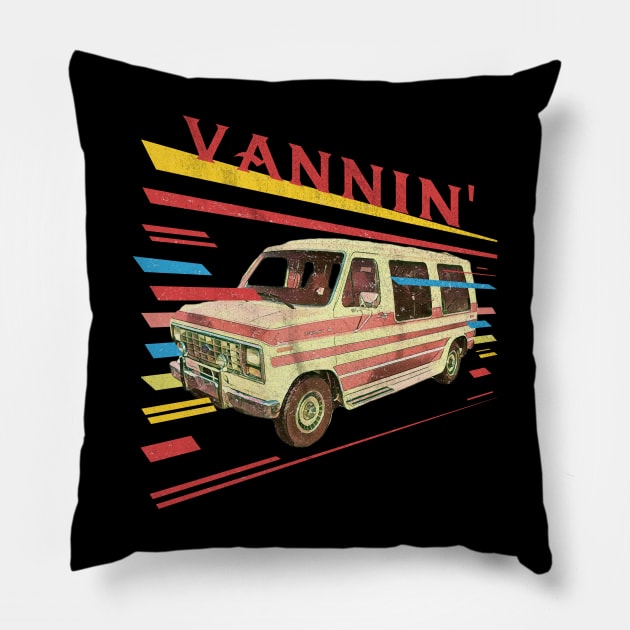 Vanning Vanner Van Life Pillow by karutees