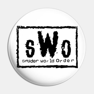 Snyder World Order (sWo - Black Logo) Pin