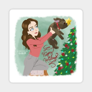 Liz Gillies 2019 Xmas Card - Triptych Part I Magnet