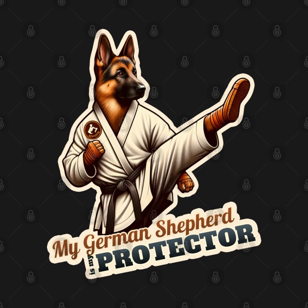 German Shepherd Karate by k9-tee