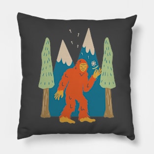 Bigfoot Cryptid Cryptids Supernatural Cryptozoology Pillow