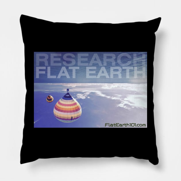 Hot Air Balloons in Australia - Flat Earth 101 Pillow by FlatEarth101