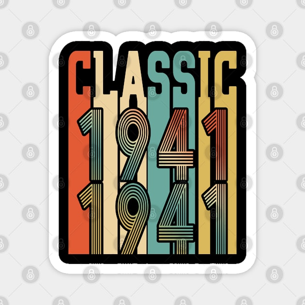 Classic Born in 1940 Magnet by Adikka